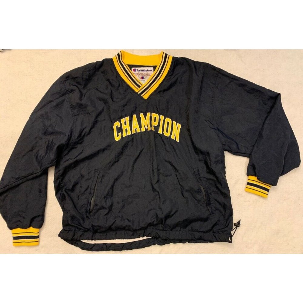 Vintage 90s Champion Mens Pullover Jacket Sz XL